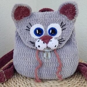 Receita Bolsa Gatinho Amigurumi
