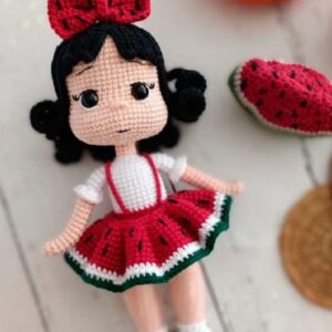 Receita Boneca Melancia Amigurumi