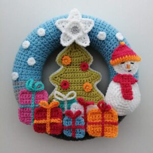 Receita Guirlanda de Natal Amigurumi