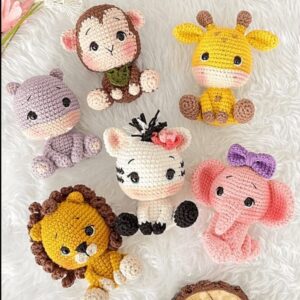 Receita Safari Baby Amigurumi