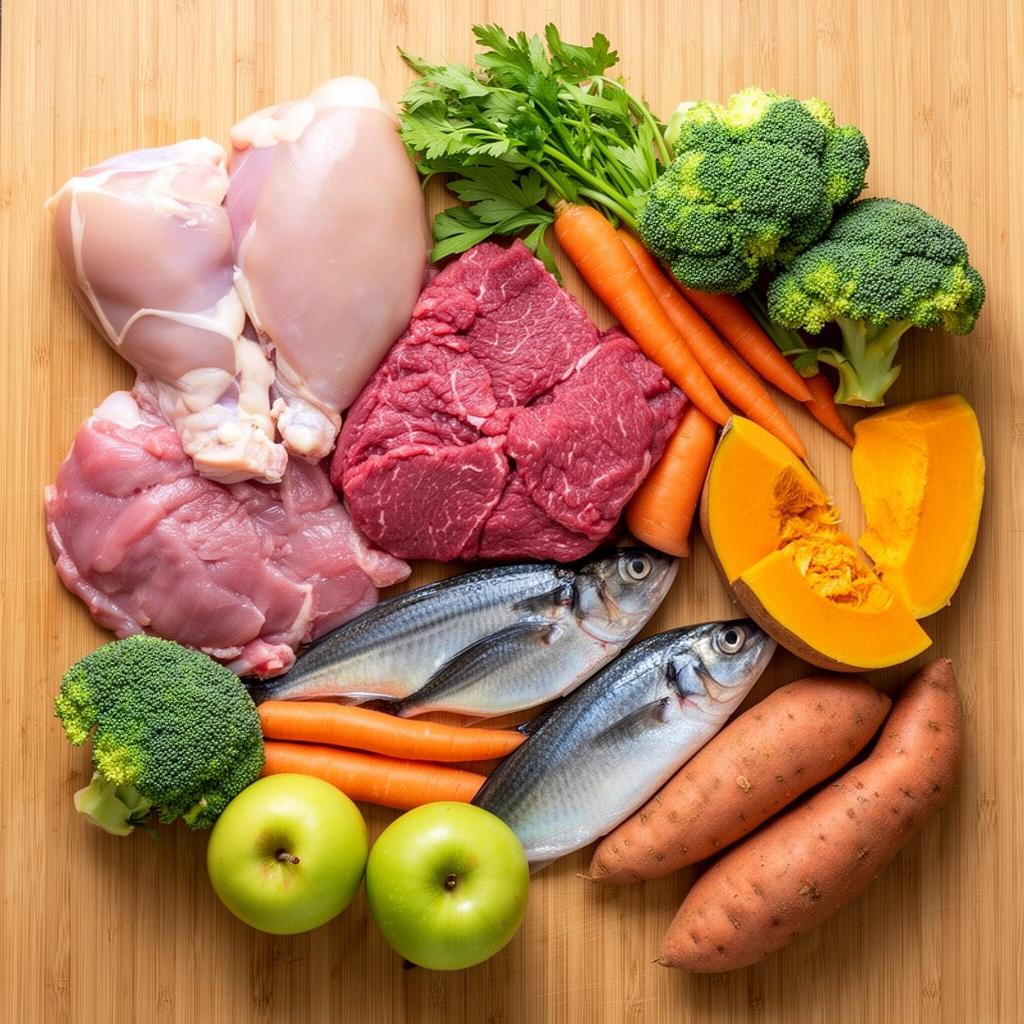 Ingredientes naturais frescos